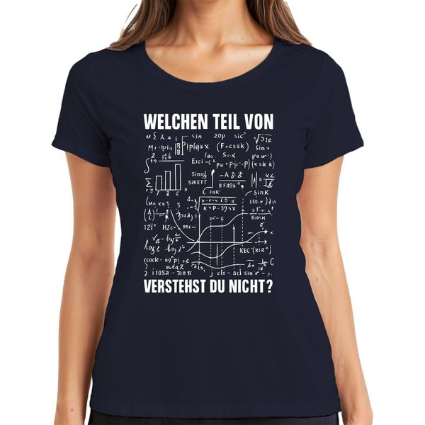 Quale Parte Della Matematica Non Capisci Formule Nerd Iq Maglietta Divertente Da Donna, Navy, Xxl-image