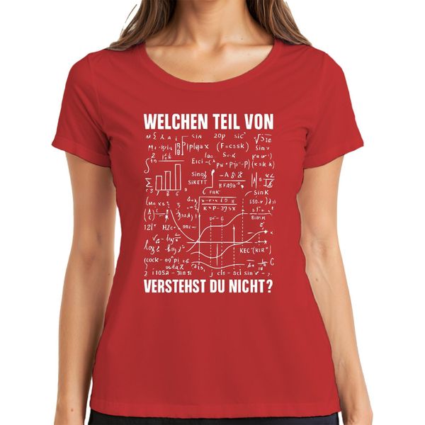 Quale Parte Della Matematica Non Capisci Formule Nerd Iq Maglietta Divertente Da Donna, Rosso, Xxl-image