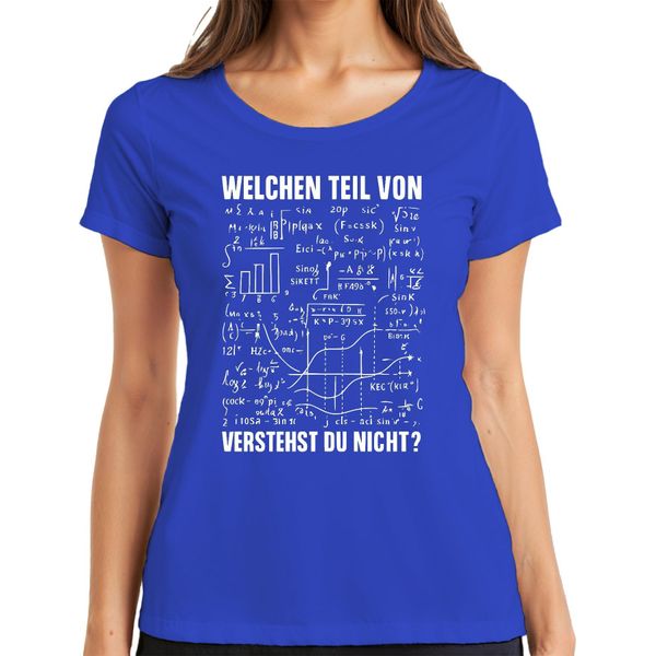 Quale Parte Della Matematica Non Capisci Formule Nerd Iq Maglietta Divertente Da Donna, Blu, Xxl-image