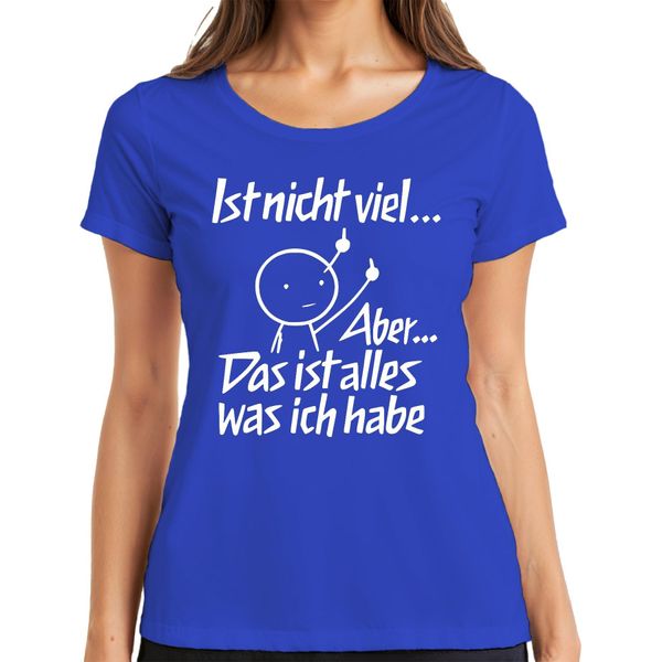 Non è Molto Ma è Tutto Sarcastico Dito Medio Divertente Maglietta Da Donna, Blu, Xl-image