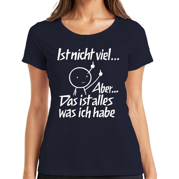 Non è Molto Ma è Tutto Sarcastico Dito Medio Divertente Maglietta Da Donna, Navy, M-image