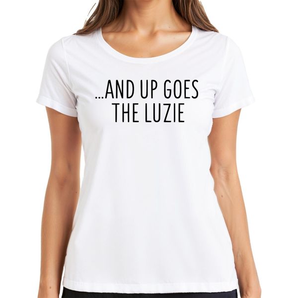 E La Maglietta Luzie, Divertente, Sarcastica E Umoristica, Vintage, Da Donna, Bianca, Xxl-image