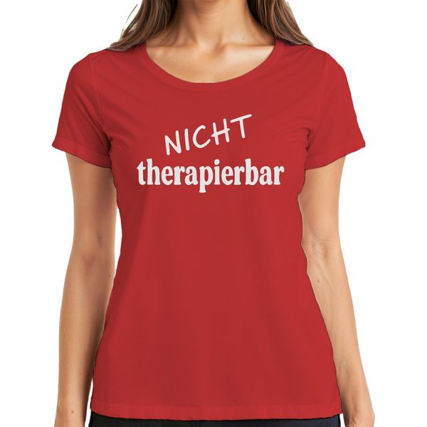 Untreatable Divertente Detto Sarcastico Umorismo Regalo Donna T-Shirt, Rosso, 3XL-image