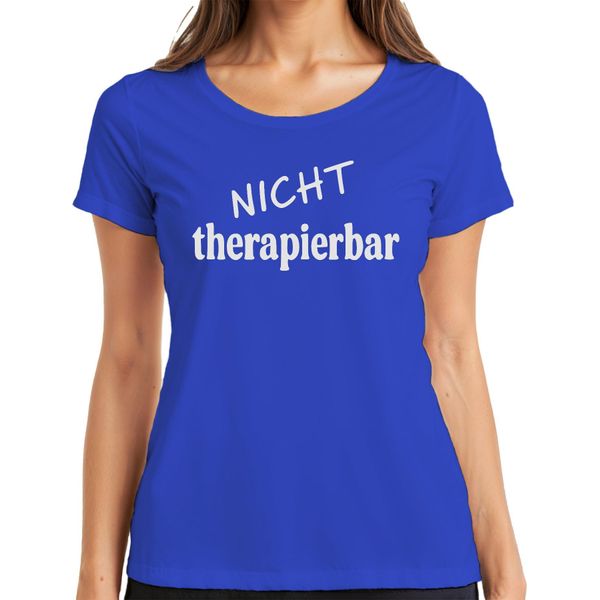 Untreatable Divertente Detto Sarcastico Umorismo Regalo Donna T-Shirt, Blu, Xl-image