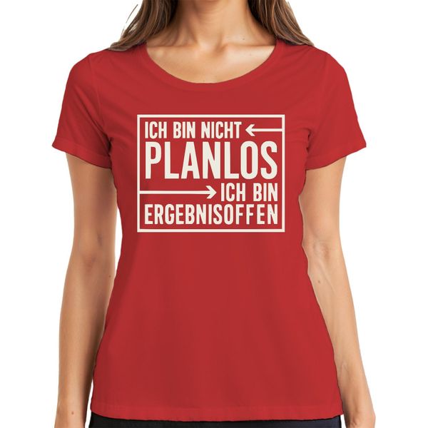 Non Sono Senza Piani, Divertente Detto Da Regalare Alle Signore T-Shirt, Rosso, Xl-image