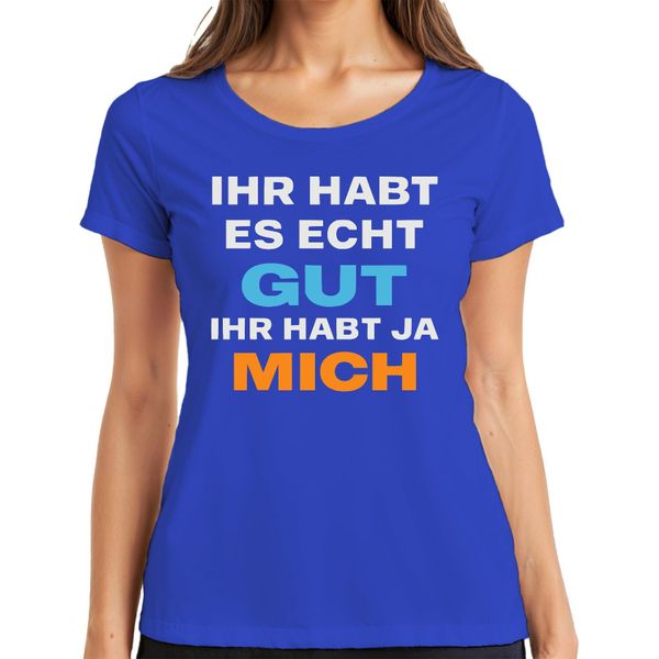 Hai Davvero Bene Hai Me Divertente Regalo Sarcastico Maglietta Da Donna, Blu, M-image