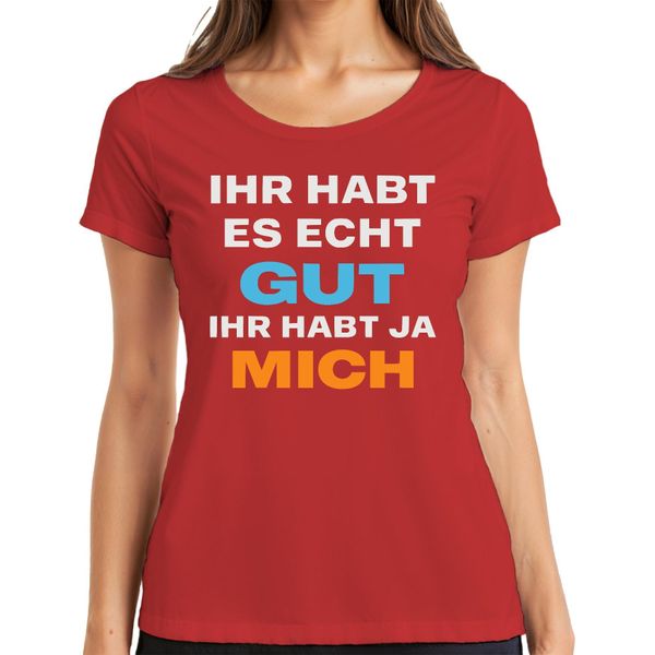 Hai Davvero Bene, Hai Me, Divertente Regalo Sarcastico Maglietta Da Donna, Rosso, Xl-image