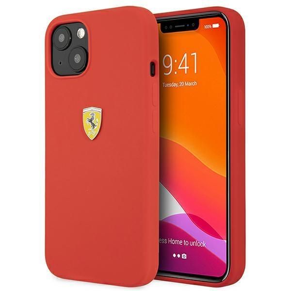 Ferrari Fessihcp13Sre Custodia Rigida In Silicone Per Iphone 13 Mini5,4 Czerwony/Rosso-image
