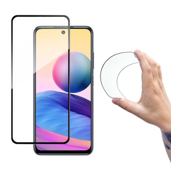 Wozinsky Copertura Completa Flexi Nano Foil Glass Con Cornice Xiaomi Redmi Note 10 5G Nero-image