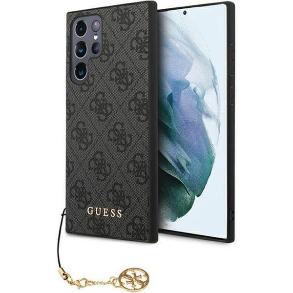 Guess Guhcs23Lgf4Ggr S23 Ultra S918Szary/Grey Hardcase 4G Charms Collection-image