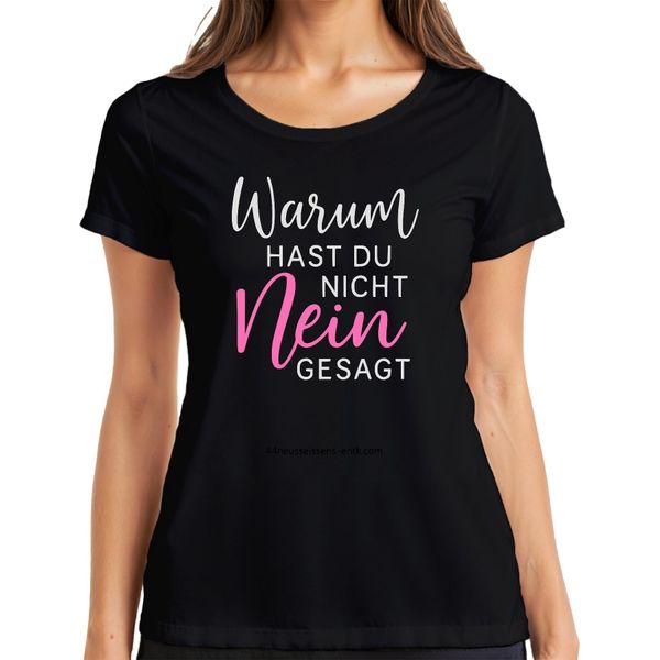 Perché Non Hai Detto No Regalo Sarcastico E Divertente Maglietta Da Donna Jga, Nero, 3XL-image