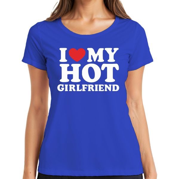 Amo La Mia Ragazza Sexy Regalo Divertente Di San Valentino Maglietta Da Donna Jga, Blu, Xl-image