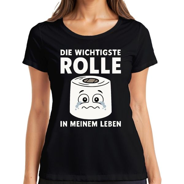 Il Ruolo Più Importante Nella Mia Vita La Carta Igienica Divertente Regalo Signore T-Shirt, Nero, S-image