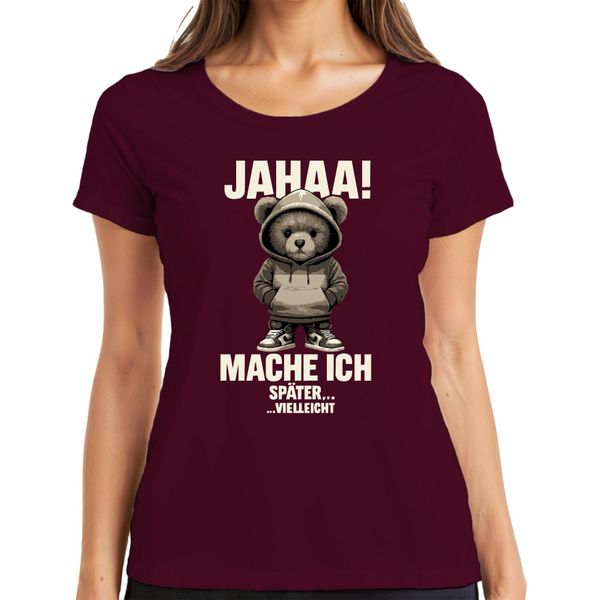 Posso Essere Gentile Ma Non Posso Essere Sarcastica Maglietta Divertente Da Donna, Borgogna, 3XL-image