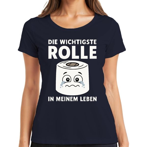 Il Ruolo Più Importante Nella Mia Vita La Carta Igienica Divertente Regalo Signore T-Shirt, Navy, M-image