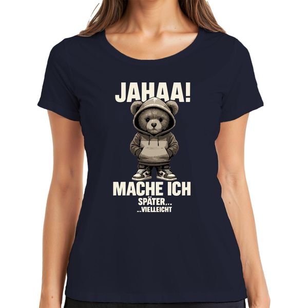 Posso Essere Gentile Ma Non Posso Essere Sarcastica Maglietta Divertente Da Donna, Navy, M-image
