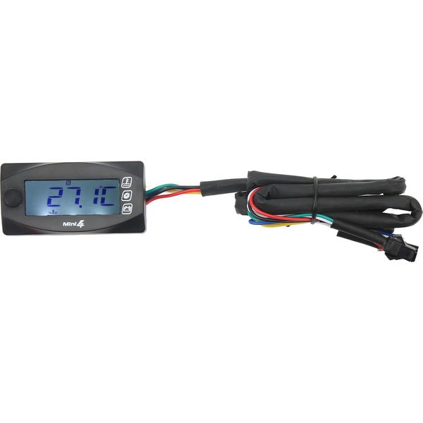 4 In 1 Moto Tensione Temperatura Gauge Tempo Temperatura Dell'acqua Temperatura Dell'olio DC12V Universale Per Moto M12X1.5-image