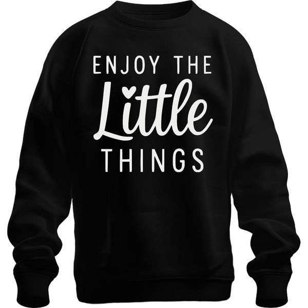 Godetevi Le Piccole Cose Di Ogni Giorno, Regalo Motivazionale, Felpa Pullover Unisex, Nero, 3XL-image