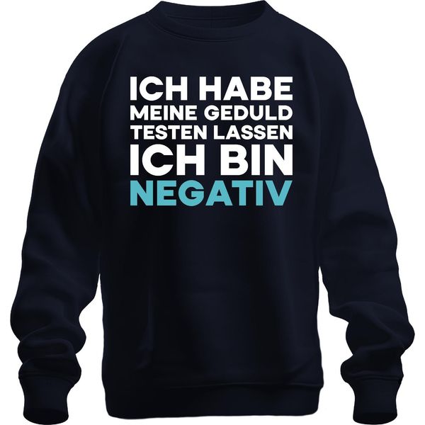 Ho Messo Alla Prova La Mia Pazienza Sono Negativo Divertente Sarcastico Unisex Felpa Pullover, Navy, 3XL-image