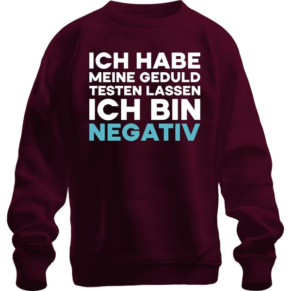 Ho Messo Alla Prova La Mia Pazienza Sono Negativo Divertente Sarcastico Unisex Felpa Pullover, Borgogna, 3XL-image