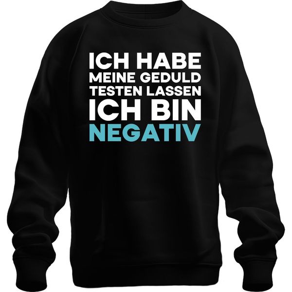 Ho Messo Alla Prova La Mia Pazienza Sono Negativo Divertente Sarcastico Unisex Felpa Pullover, Nero, S-image