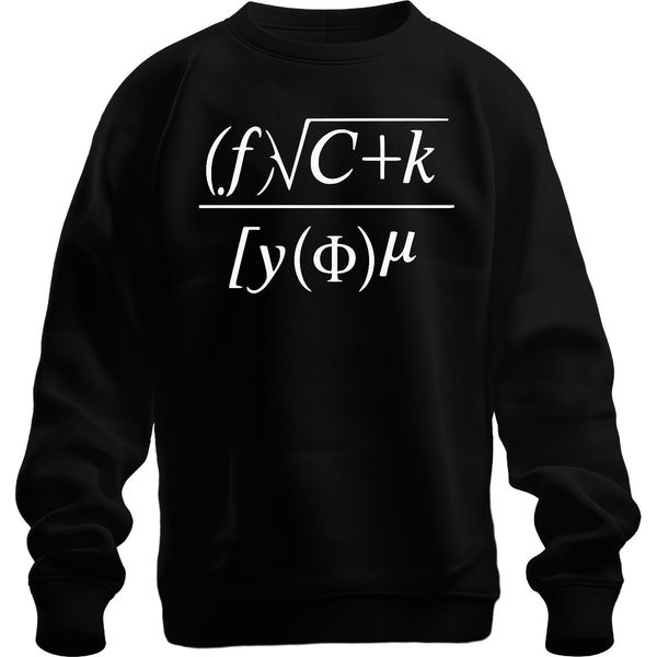 Matematica Formula Scienza Regalo Nerd Studenti Fisica Ingegneri Unisex Felpa Pullover, Nero, Xxl-image