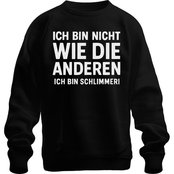 Non Come Gli Altri Sono Peggio Divertente Umorismo Regalo Unisex Felpa Pullover, Nero, Xxl-image