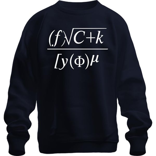 Matematica Formula Scienza Regalo Nerd Studenti Fisica Ingegneri Felpa Unisex Pullover, Navy, M-image