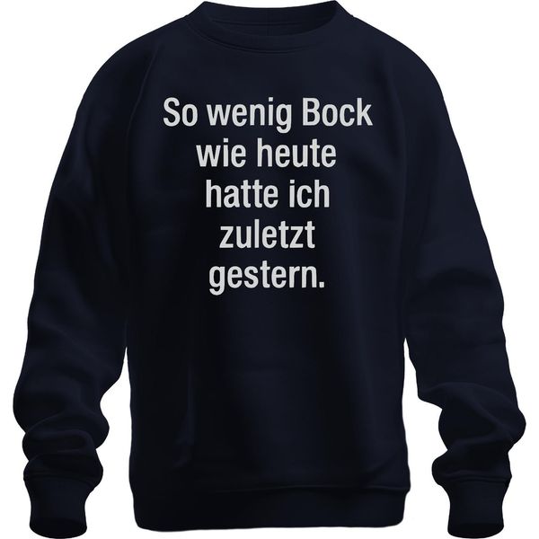 L'ultima Volta Che Sono Stato Così Pigro Come Oggi Divertente Sarcastico Pigro Unisex Felpa Pullover, Navy, 3XL-image