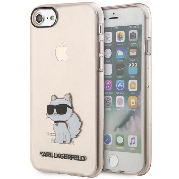 Karl Lagerfeld Klhci8Hnchtcp Custodia Rigida Per Iphone 7/8/Se 2020 / Se 2022 RóżOwy/Rosa Ikonik Choupette-image