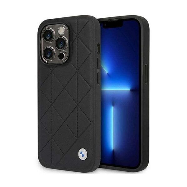 Etui Bmw Bmhcp14L22Rqdk Iphone 14 Pro 6,1 Czarny/Nero Pelle Trapuntata-image