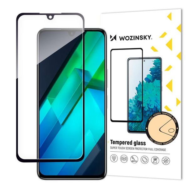 Wozinsky Colla Completa Vetro Temperato Infinix Note 12 G96 Per L'intero Schermo Con Telaio Nero (Caso Amichevole)-image