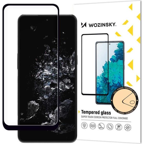 Wozinsky Colla Completa Vetro Temperato Oneplus 10T / Oneplus Ace Pro 9H Schermo Pieno Con Cornice Nera-image