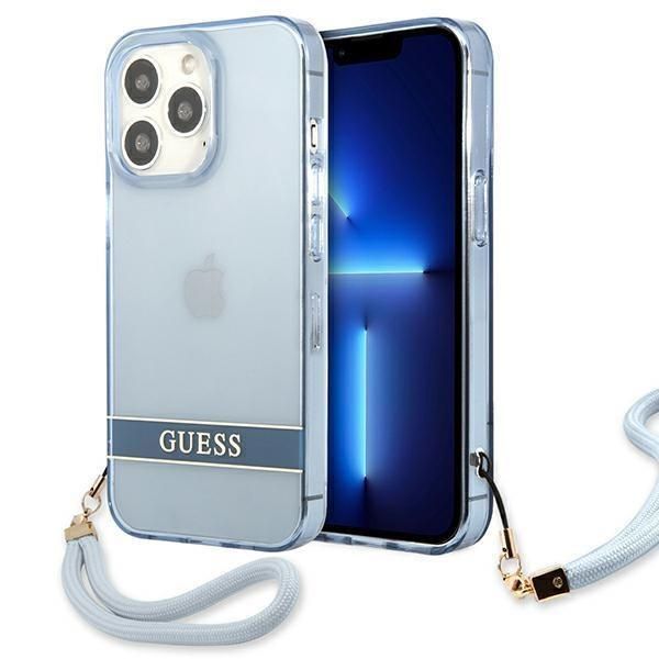 Guess Guhcp13Lhtsgsb Custodia Rigida Per Iphone 13 Pro / 13 6.1 Blu/Blu Traslucido-image