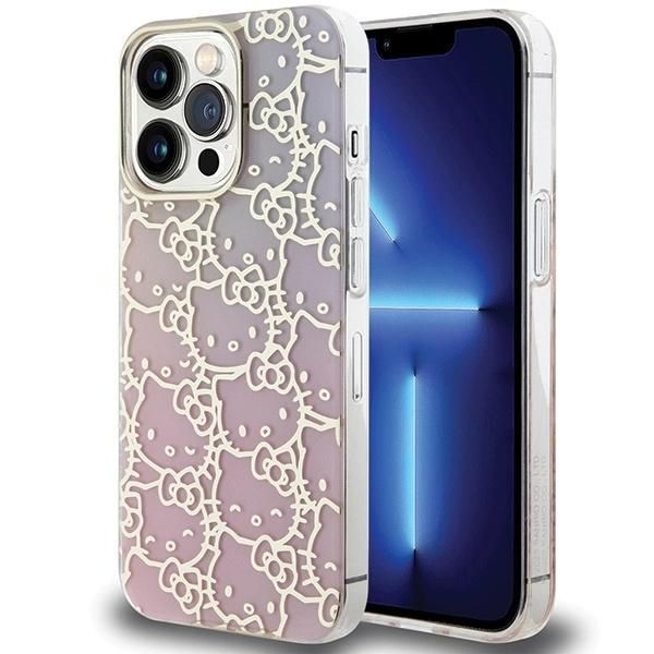 Hello Kitty Hkhcp13Lhchpep Iphone 13 Pro/ 13 6.1 RóżOwy/Pink Hardcase Iml Gradient Electrop Crowded Kitty Head-image