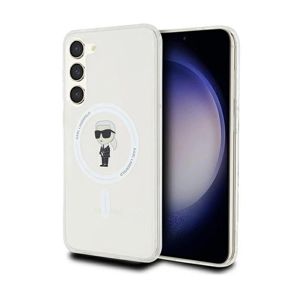 Karl Lagerfeld Klhms23Mhfcknot S23+ S916 Custodia Rigida Trasparente Iml Ikonik Magsafe-image