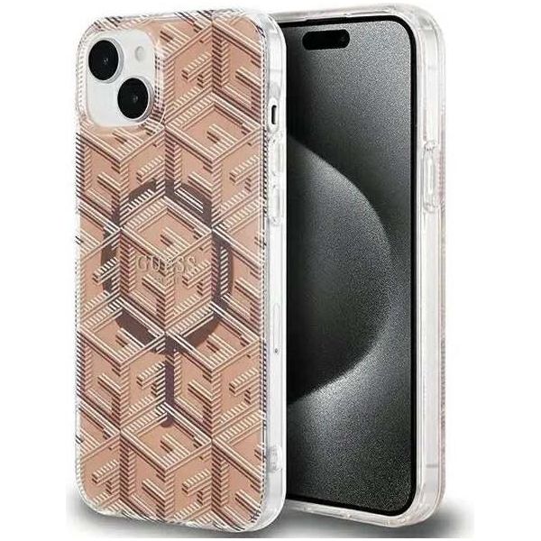 Guess Guhmp15Mhgcustgw Custodia Rigida Per Iphone 15 Plus / 14 Plus 6.7 BrąZowy/Brown Iml Gcube Magsafe-image