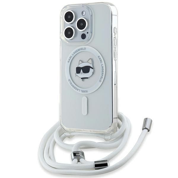 Karl Lagerfeld Klhmp14Xhcchnt Custodia Rigida Per Iphone 14 Pro Max 6.7 Trasparente Iml Choupette Head & Cord Magsafe-image
