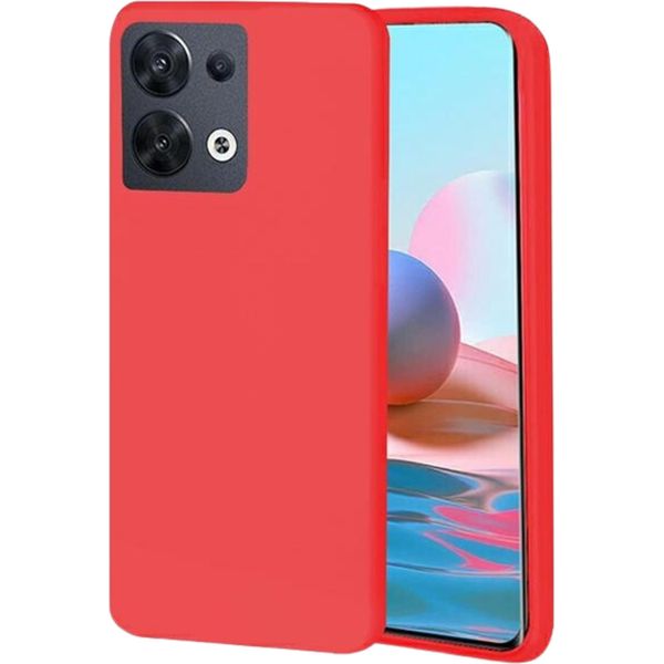 Beline Candy Case Per Oppo Reno 8 Rosso/Rosso Copertura Protettiva-image