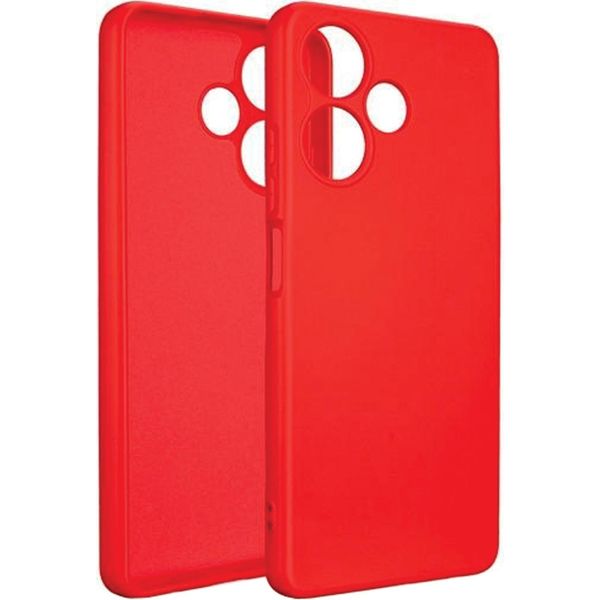 Beline Custodia In Silicone Infinix Hot 30 4G Rosso/Rosso Copertura Protettiva-image