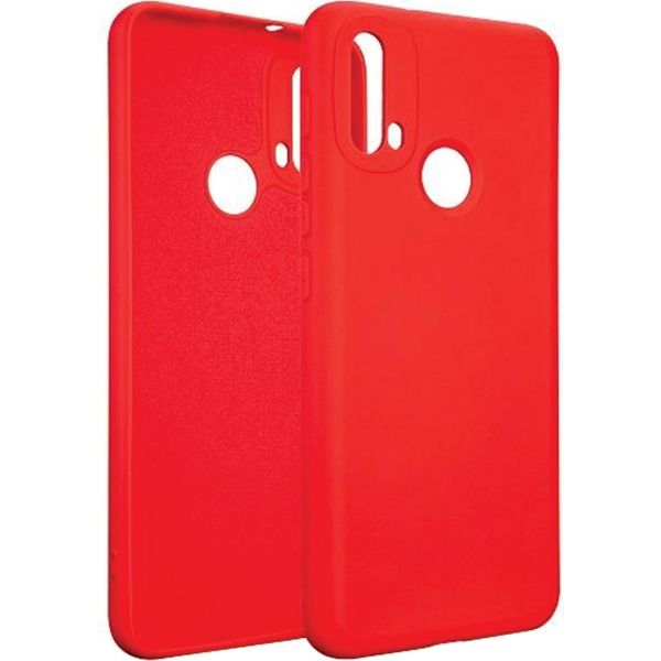 Custodia In Silicone Beline Per Motorola Moto E40 Rosso / Rosso Custodia Protettiva-image