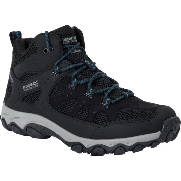Regatta - Scarpe Da Trekking "Edgepoint Iv"" Da Donna, Alte Fino Alla Caviglia RG12230 (41 Eu) (Nero/Blu-Grigio)"-image