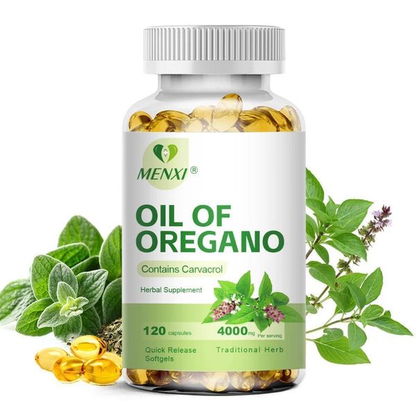 Olio Di Origano 4000Mg + Carvacrolo (120 Capsule) Integratore Alimentare, Digestione, Sistema Immunitario, Articolazioni, Ossa-image