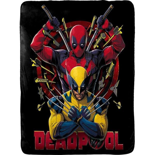 Deadpool & Wolverine - Copertina, Peluche TC599 (Taglia Unica) (Nero/Rosso/Giallo)-image
