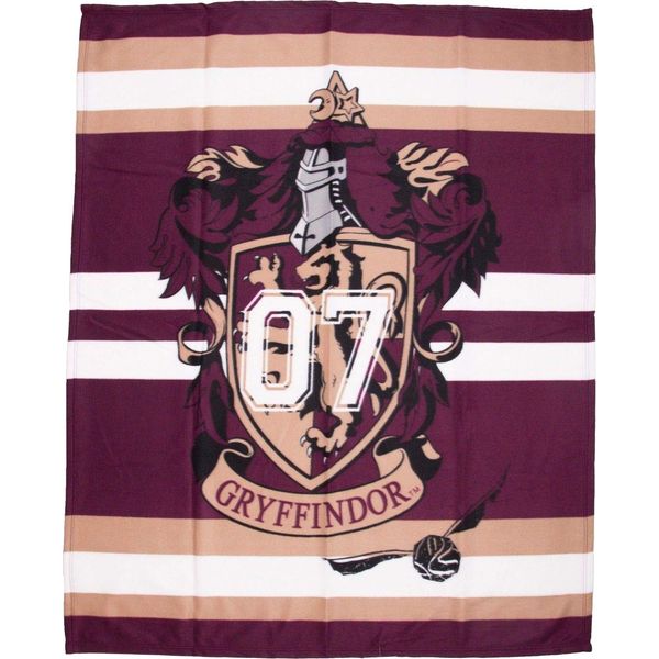 Harry Potter - Coperta Grifondoro, Pile TC596 (150 Cm X 100 Cm) (Rosso/Marrone/Bianco)-image