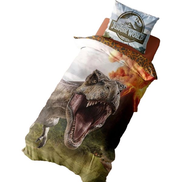 Jurassic World - Biancheria Da Letto Reversibile TC161 (Letto Singolo) (Colorato)-image