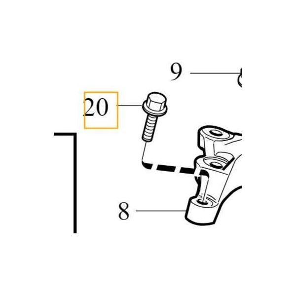Volvo C30 C70 S40 V50 Bullone Supporto Motore Originale M10X45 Oe-image