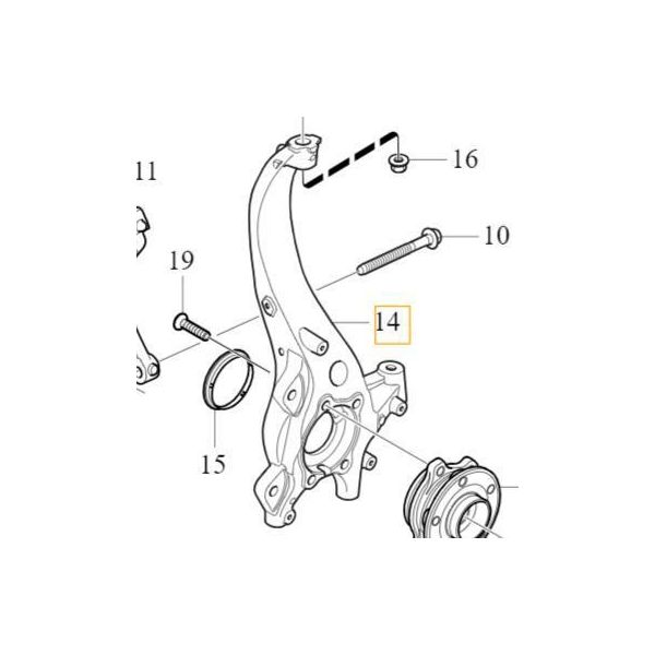 Volvo S60 Iii V60 Ii Snodo Anteriore Sinistro Dello Sterzo Oe-image