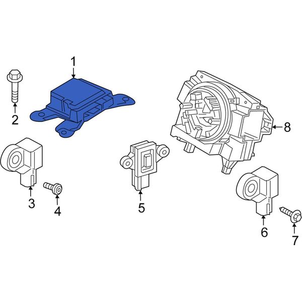 Volvo S60 Iii V60 V60CC Ii Centralina Airbag 32315746 Oe-image