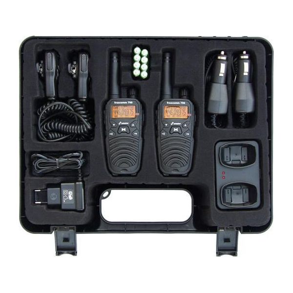 Ricetrasmettitore Portatile Stabo Freecom 700 20701 Pmr Set Di 2 Pezzi-image